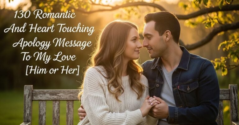 130 Romantic And Heart Touching Apology Message To My Love [Him or Her]