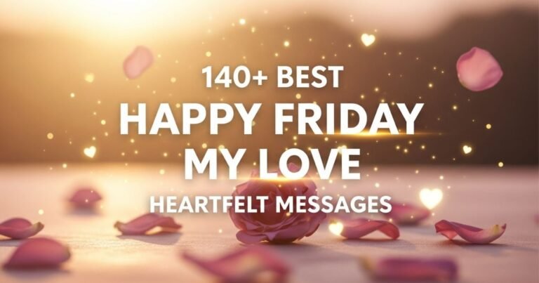 140+ Best Happy Friday My Love Heartfelt Messages