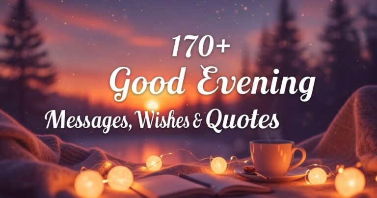 170+ Good Evening Messages, Wishes & Quotes