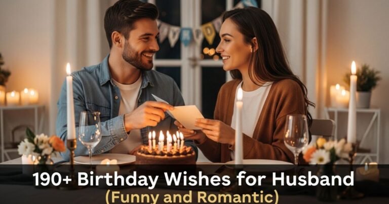 190+ Birthday Wishes for Husband (Funny and Romantic)
