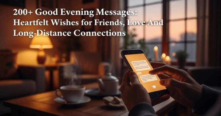 200+ Good Evening Messages: Heartfelt Wishes for Friends, love And Long-Distance Connections