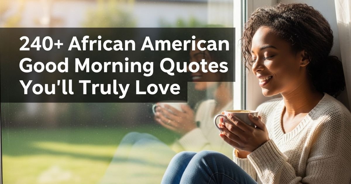 240+ African American Good Morning Quotes You’ll Truly Love