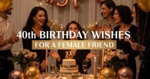 40th Birthday Wishes for a Female Friend