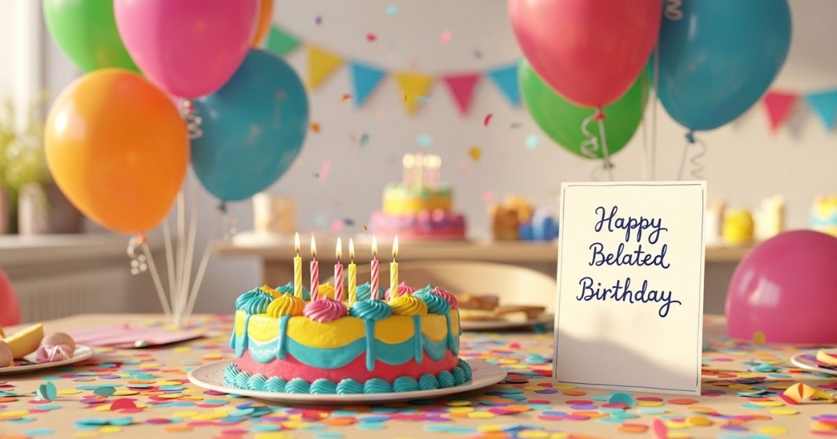 70 Elegant Happy Belated Birthday Wishes, Blessings and Greetings