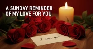 A Sunday Reminder of My Love for You