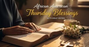 African American Thursday Blessings with Bible Verses