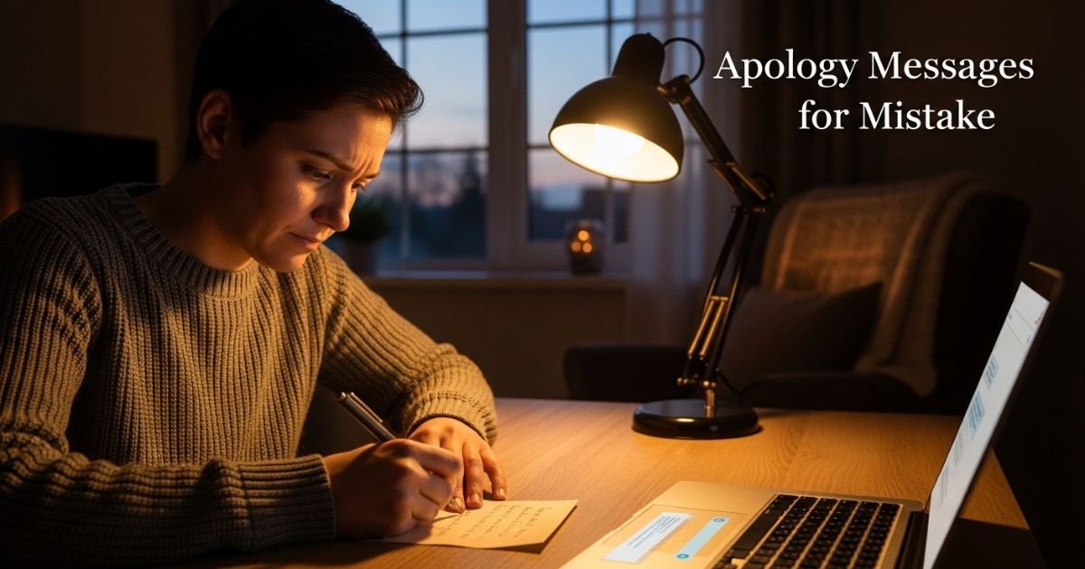 Apology Messages for Mistake