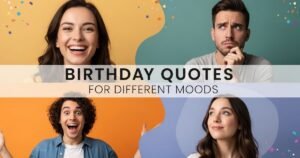 Birthday Quotes for Different Moods
