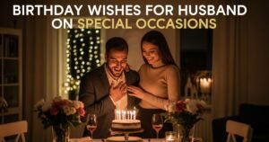 Birthday Wishes for Husband on Special Occasions