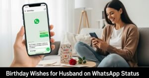 Birthday Wishes for Husband on WhatsApp Status