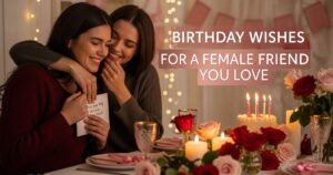Birthday Wishes for a Female Friend You Love