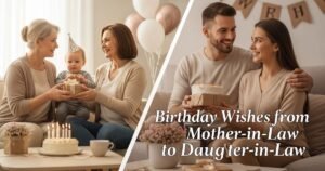 Birthday Wishes from Mother-in-Law to Daughter-in-Law
