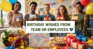 Birthday Wishes from Team or Employees