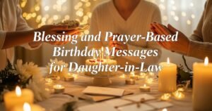 Blessing and Prayer-Based Birthday Messages for Daughter-in-Law