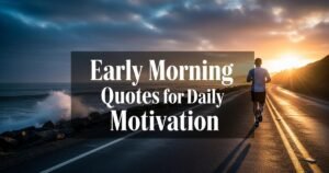 Early Morning Quotes for Daily Motivation