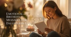 Emotional Birthday Messages for Daughter-in-Law