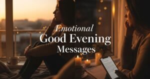 Emotional Good Evening Messages