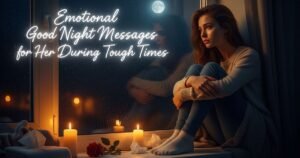 Emotional Good Night Messages for Her During Tough Times