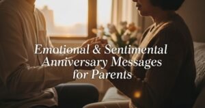 Emotional & Sentimental Anniversary Messages for Parents