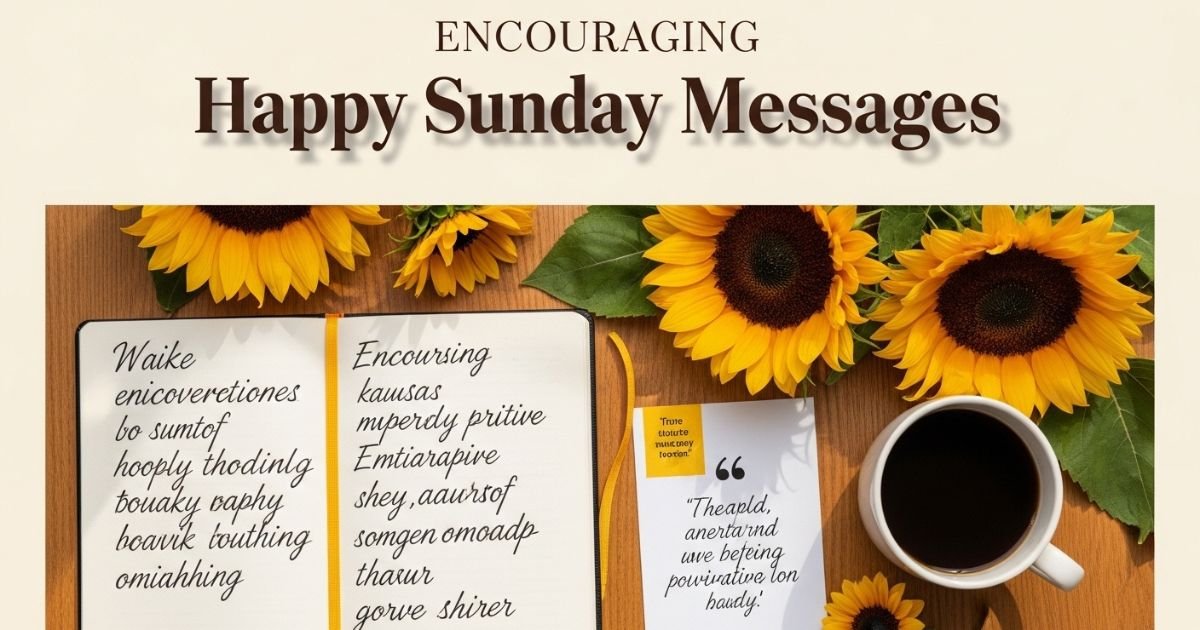 Encouraging Happy Sunday Messages