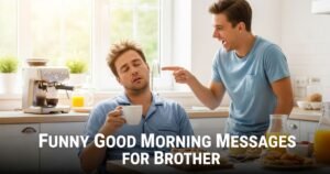 Funny Good Morning Messages for Brother