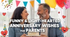 Funny & Light-Hearted Anniversary Wishes for Parents