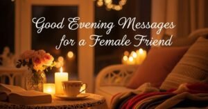 Good Evening Messages for a Female Friend