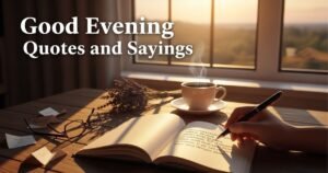 Good Evening Quotes and Sayings