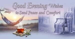 Good Evening Wishes to Send Peace and Comfort