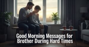 Good Morning Messages for Brother During Hard Times