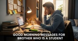 Good Morning Messages for Brother Who is a Student