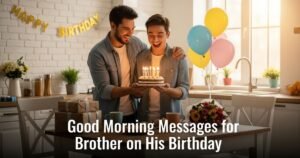 Good Morning Messages for Brother on His Birthday