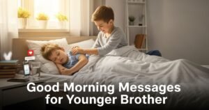Good Morning Messages for Younger Brother