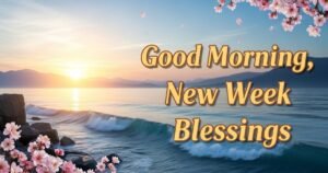 Good Morning, New Week Blessings