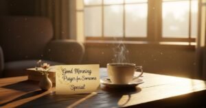 Good Morning Prayer for Someone Special