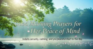Good Morning Prayers for Her Peace of Mind