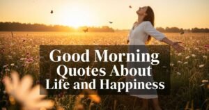 Good Morning Quotes About Life and Happiness
