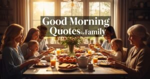 Good Morning Quotes for Family