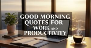 Good Morning Quotes for Work and Productivity