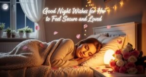 Good Night Wishes for Her to Feel Secure and Loved