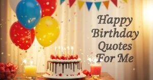 Happy Birthday Quotes For Me