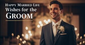 Happy Married Life Wishes for the Groom