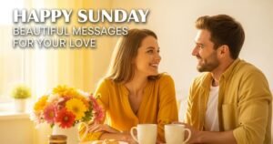 Happy Sunday, Beautiful Messages for Your Love