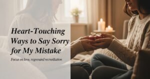 Heart-Touching Ways to Say Sorry for My Mistake