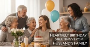 Heartfelt Birthday Greetings from Husband's Family