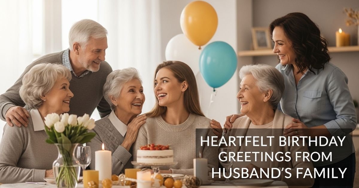 Heartfelt Birthday Greetings from Husband's Family