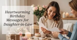 Heartwarming Birthday Messages for Daughter-in-Law