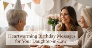 Heartwarming Birthday Messages for Your Daughter-in-Law