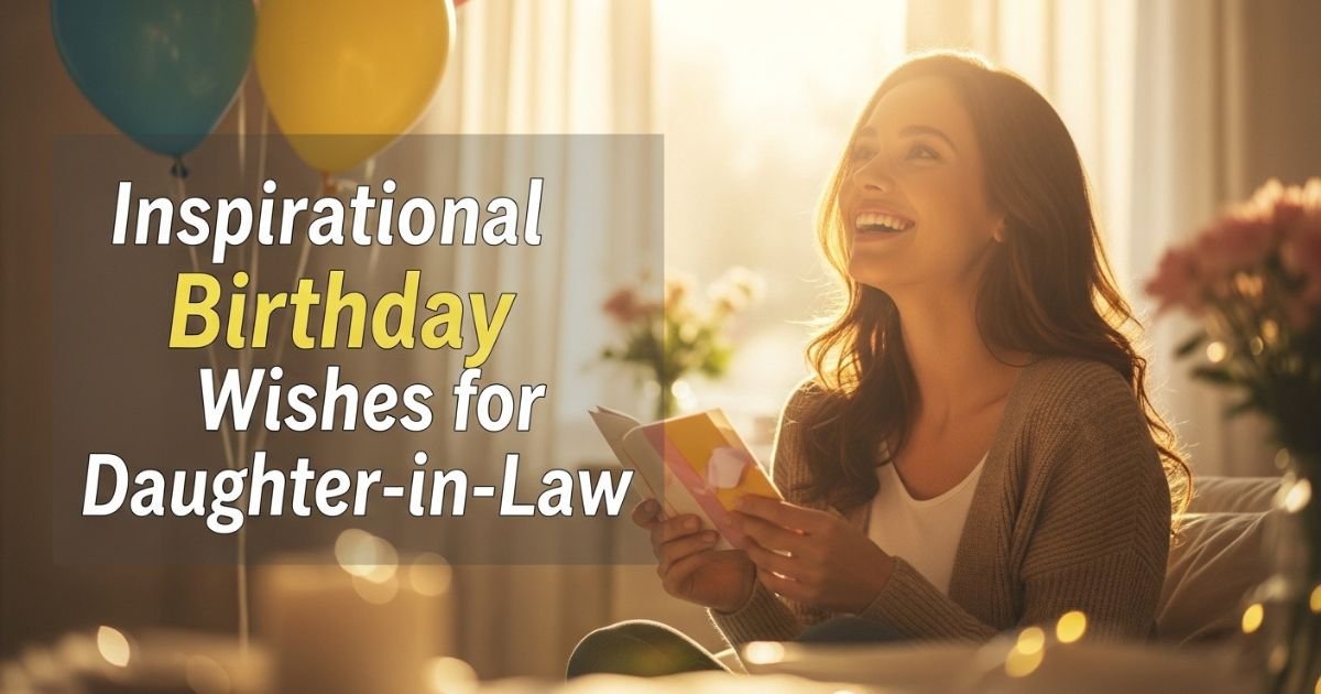 Inspirational Birthday Wishes for Daughter-in-Law