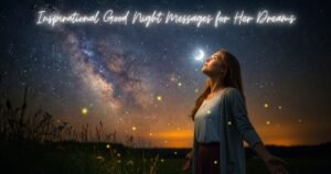 Inspirational Good Night Messages for Her Dreams